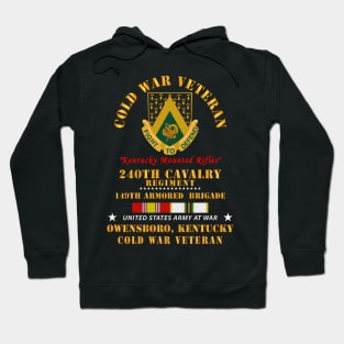 Cold War Vet -  240th Cavalry Regiment - Owensboro, Kentucky w COLD SVC Hoodie